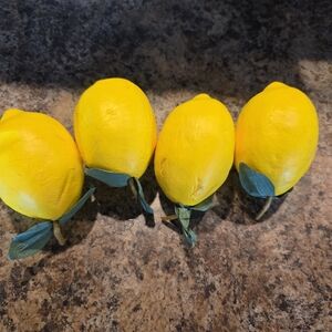 Artificial Lemons Set Of 4
